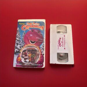Barney Barney's The Night Before Christmas VHS Video Tape Lyrick 1999 Clamshell
